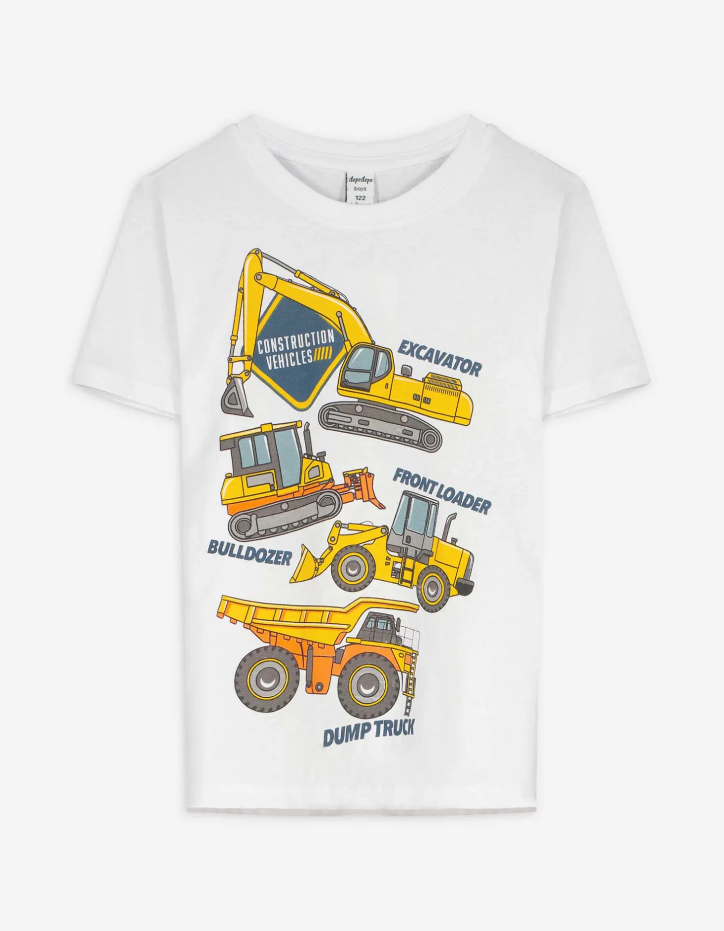 T-shirt - Vooropdruk - wit