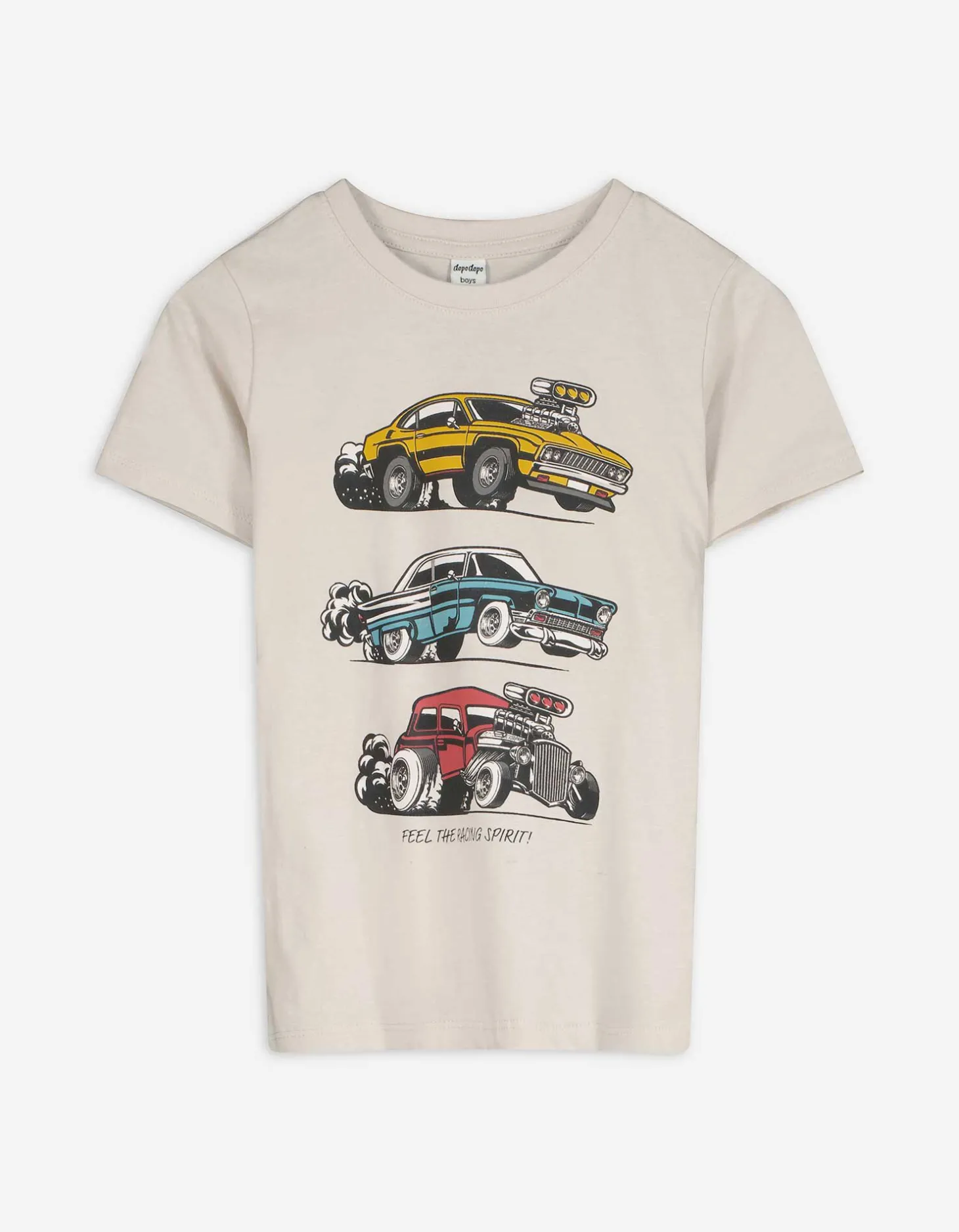 T-shirt - Vooropdruk - wit