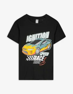 T-shirt - Vooropdruk - zwart