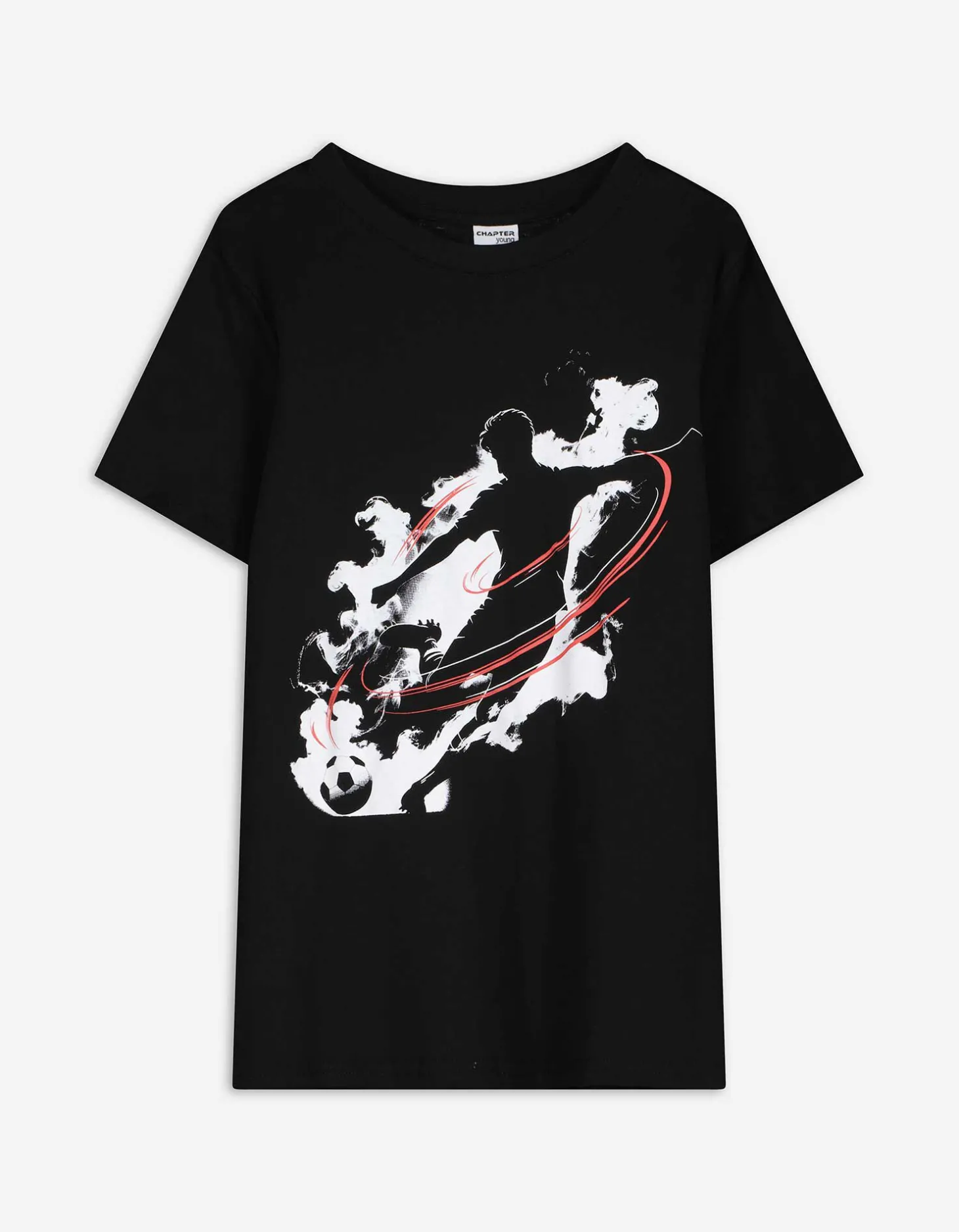 T-shirt - Vooropdruk - zwart
