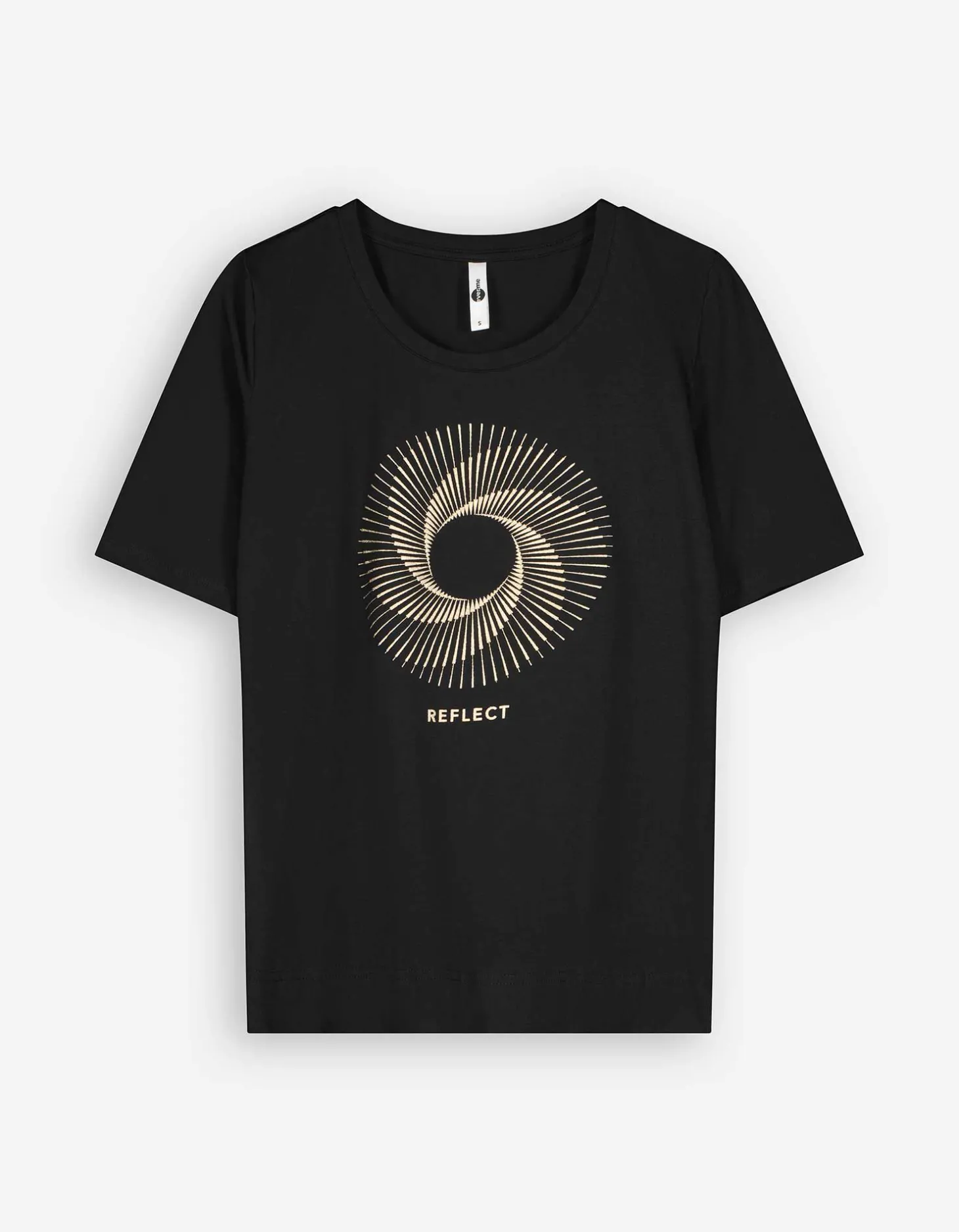 T-shirt - Vooropdruk - zwart