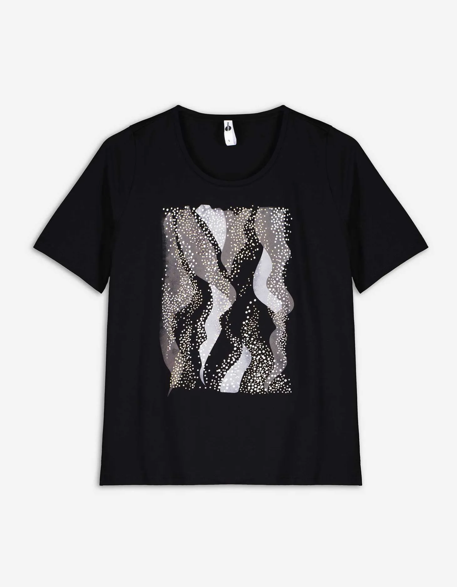 T-shirt - Vooropdruk - zwart