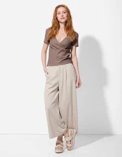 T-shirt - Wikkellook - beige