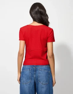 T-shirt - Wikkellook - rood