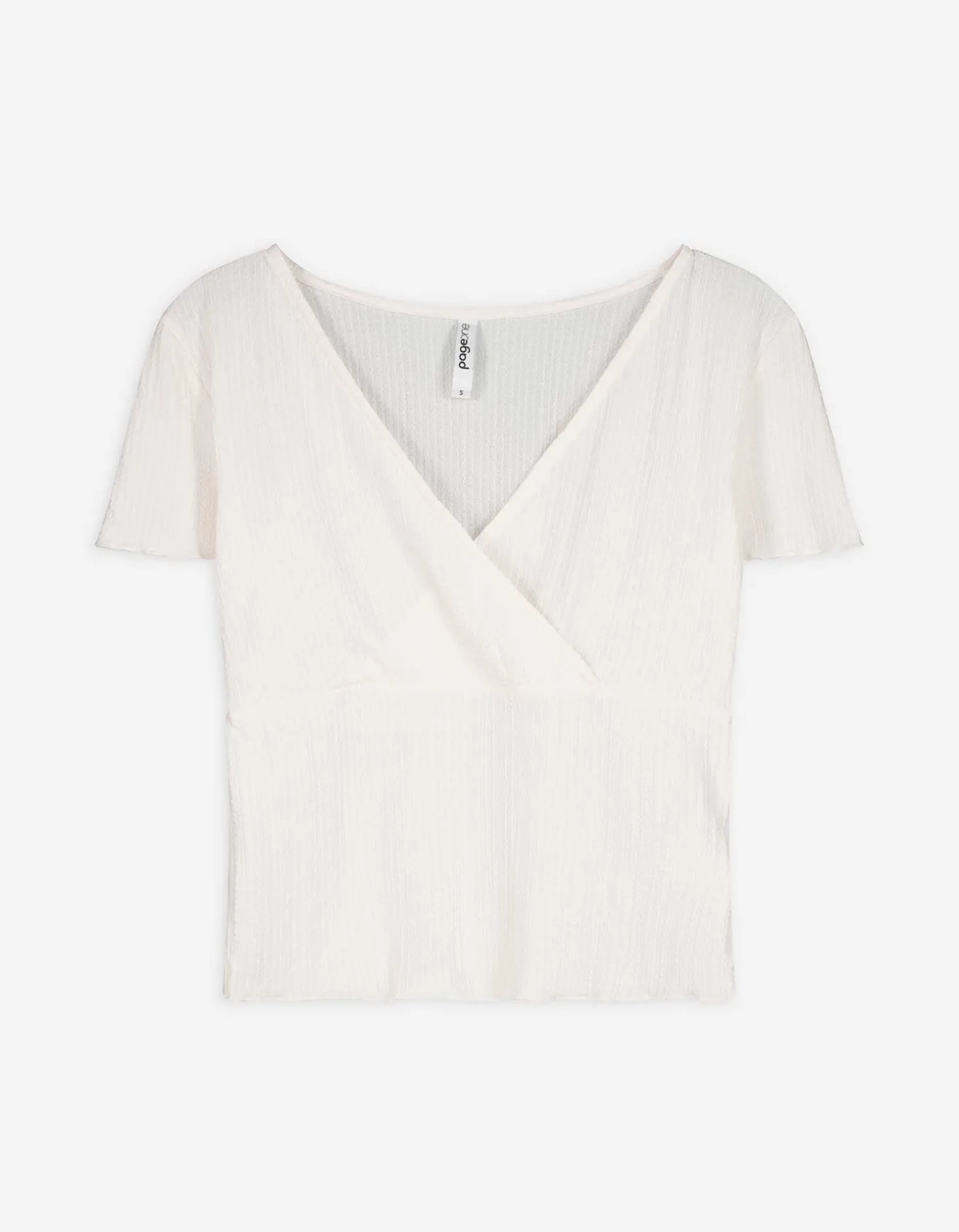 T-shirt - Wikkellook - wit