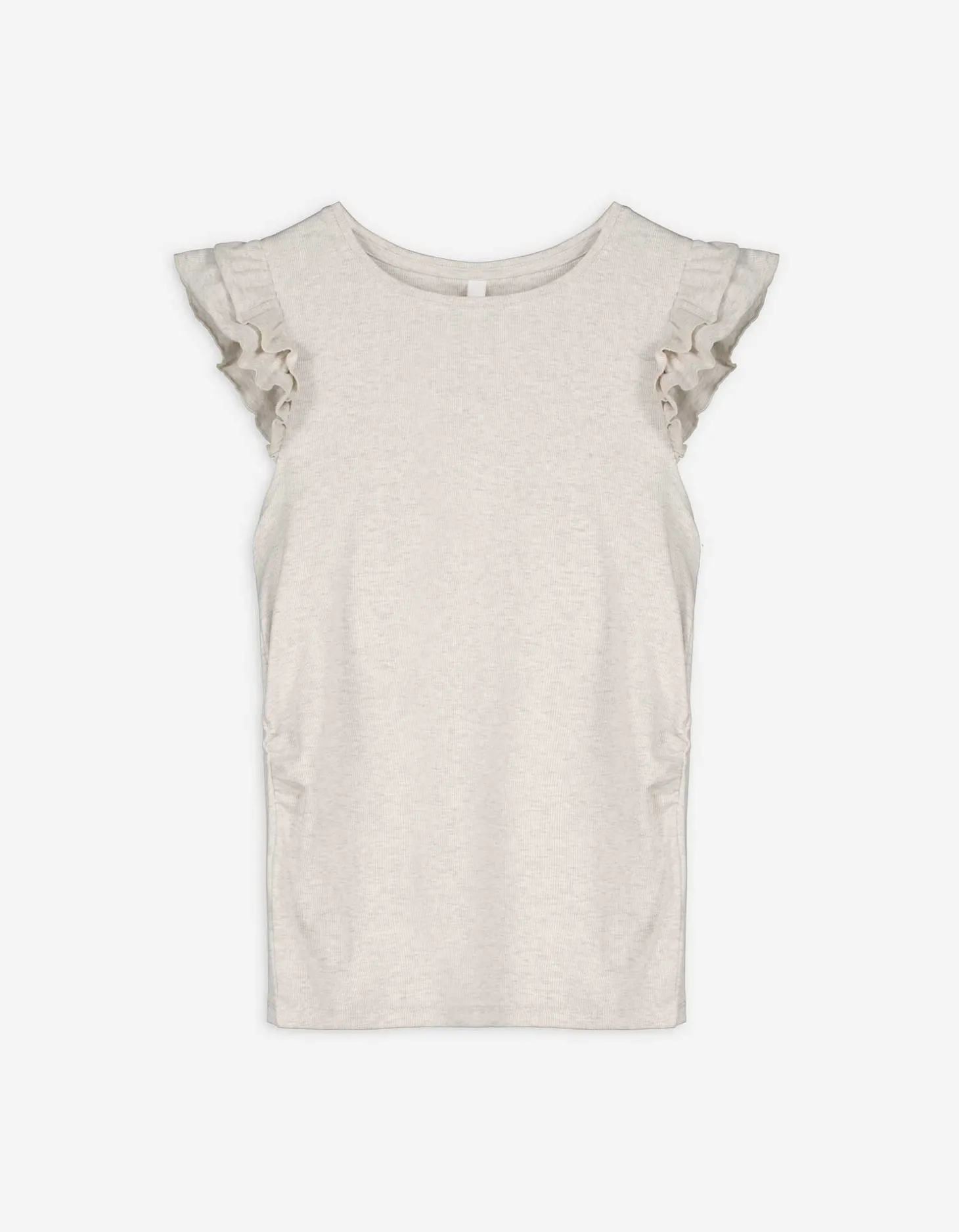 T-shirt - Zwangerschapskleding - beige