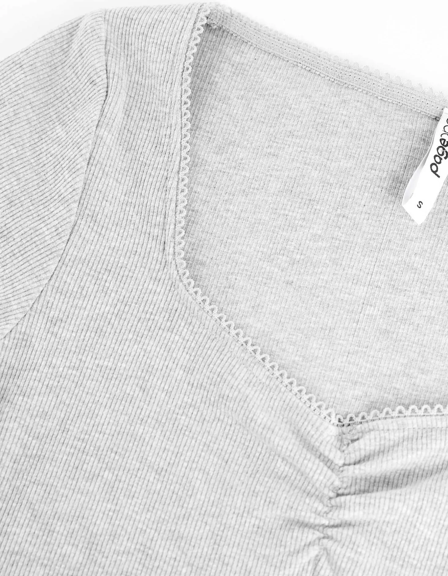 T-shirt jurk - Aansluitend - grijs