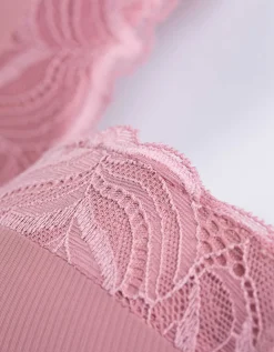 T-shirt-bh - Effen - roze