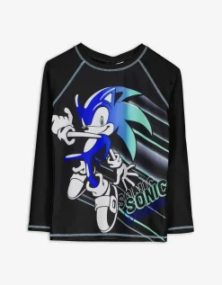 UV-shirt - Sonic - zwart