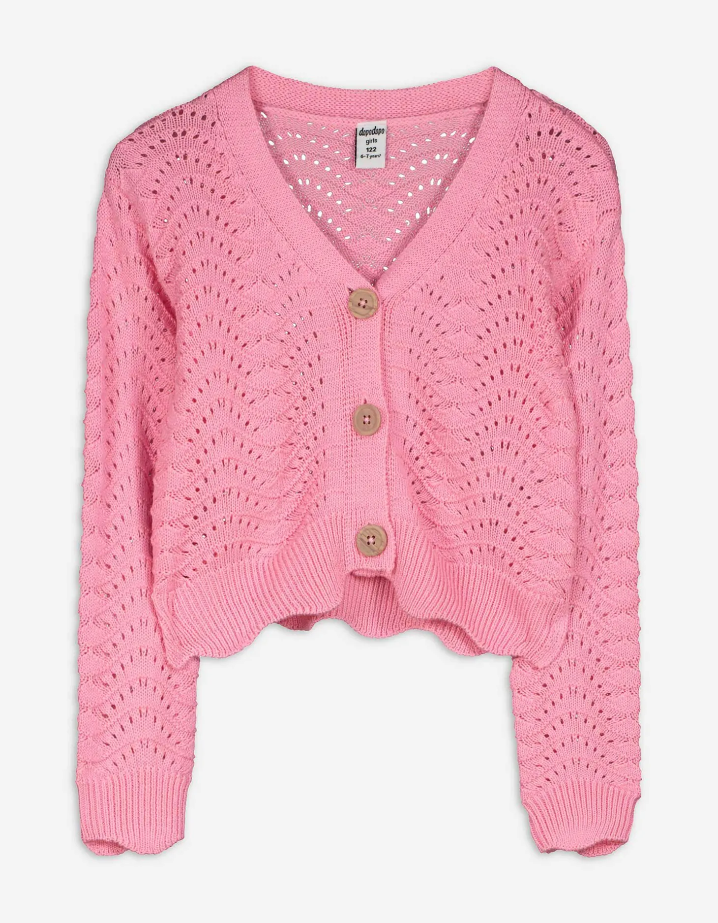 Vest - Geperforeerd breisel - pink