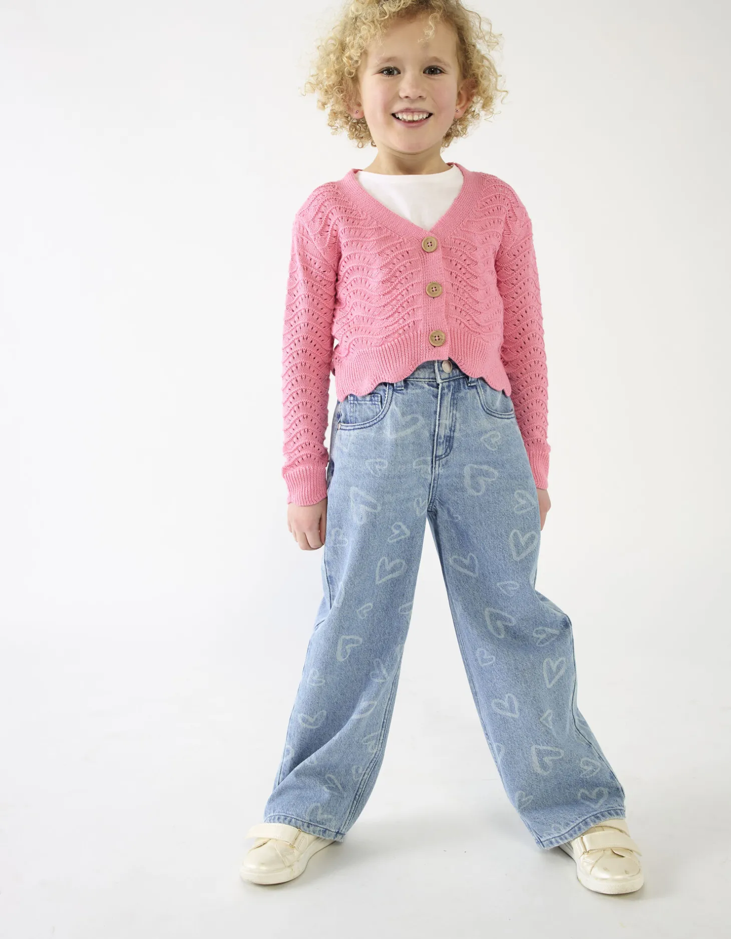 Vest - Geperforeerd breisel - pink
