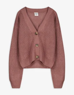 Vest - kort - donkerrood