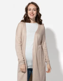 Vest - Strikceintuur - beige