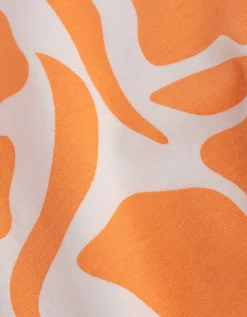 Zwangerschapsjurk - Motief all-over - oranje