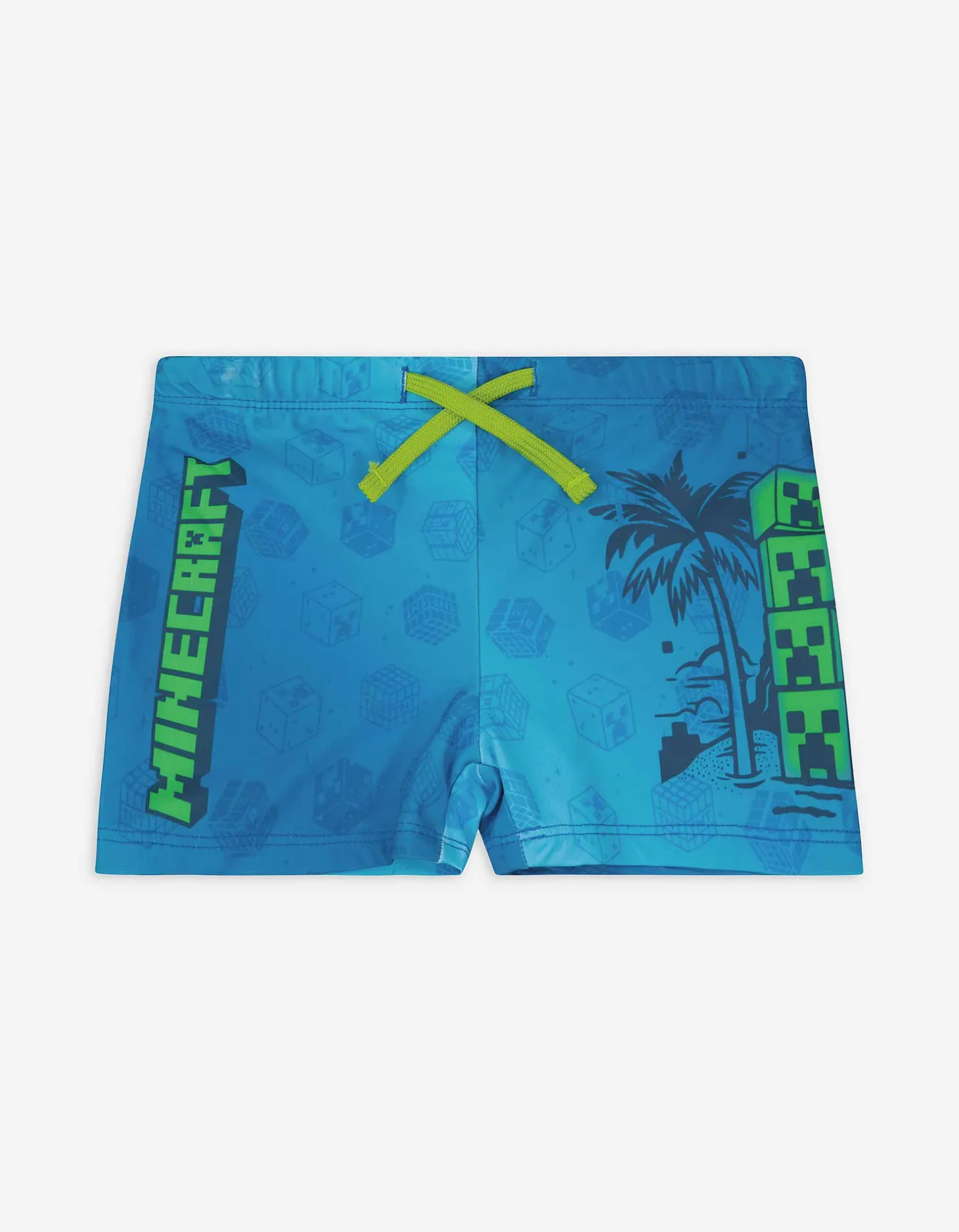 Zwembroek - Minecraft - donkerblauw