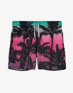 Zwembroek - Print all-over - turkoois