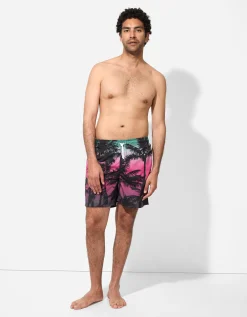 Zwembroek - Print all-over - turkoois