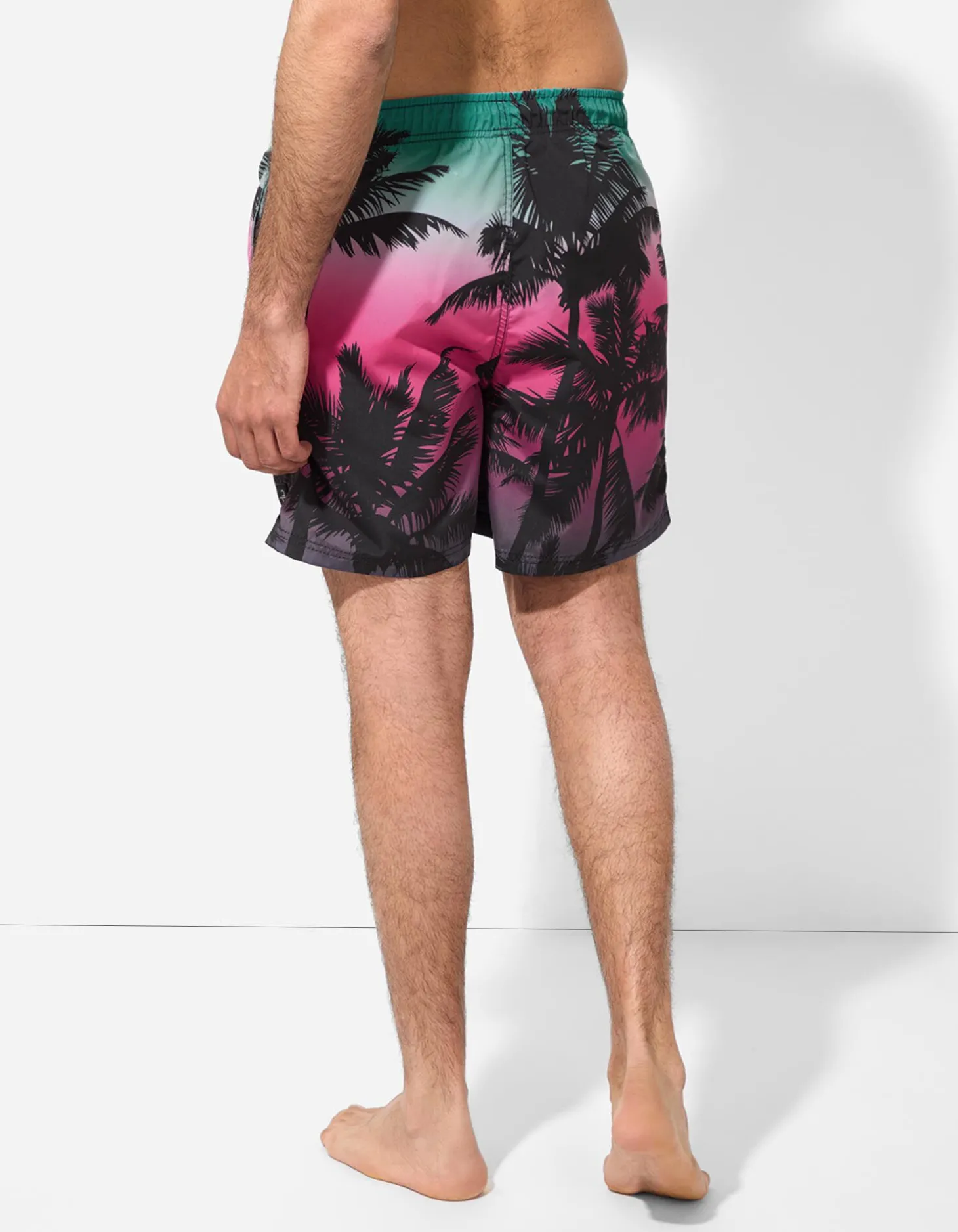 Zwembroek - Print all-over - turkoois